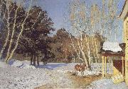 Isaac Levitan March oil painting